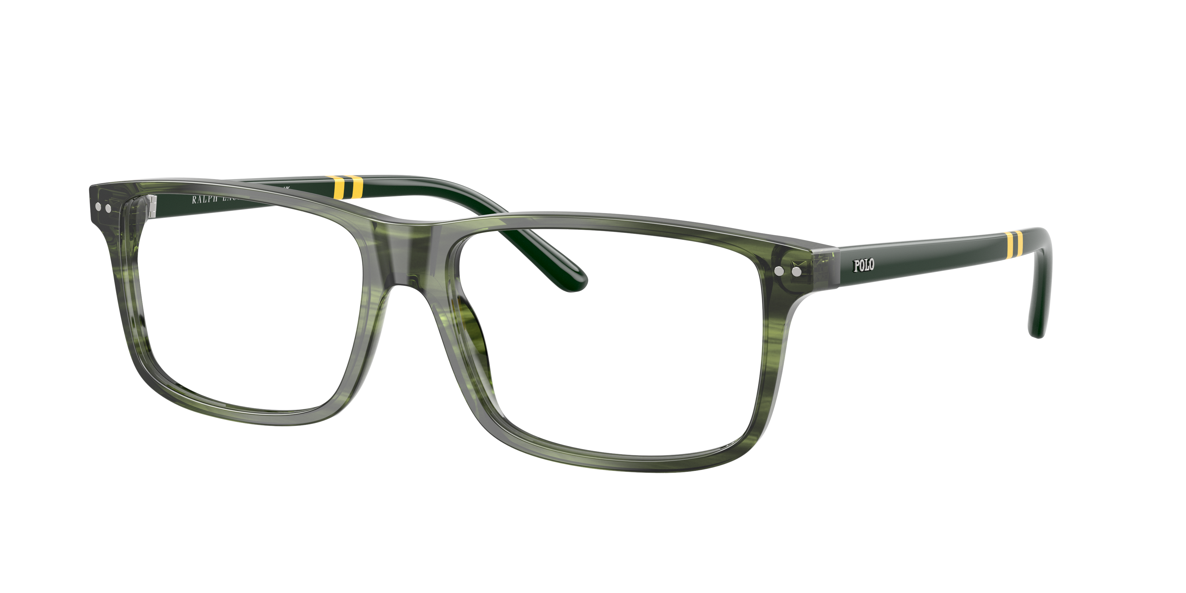 Polo by Ralph Lauren PH2296 - Shiny Striped Green, side view #Colour_Shiny Striped Green