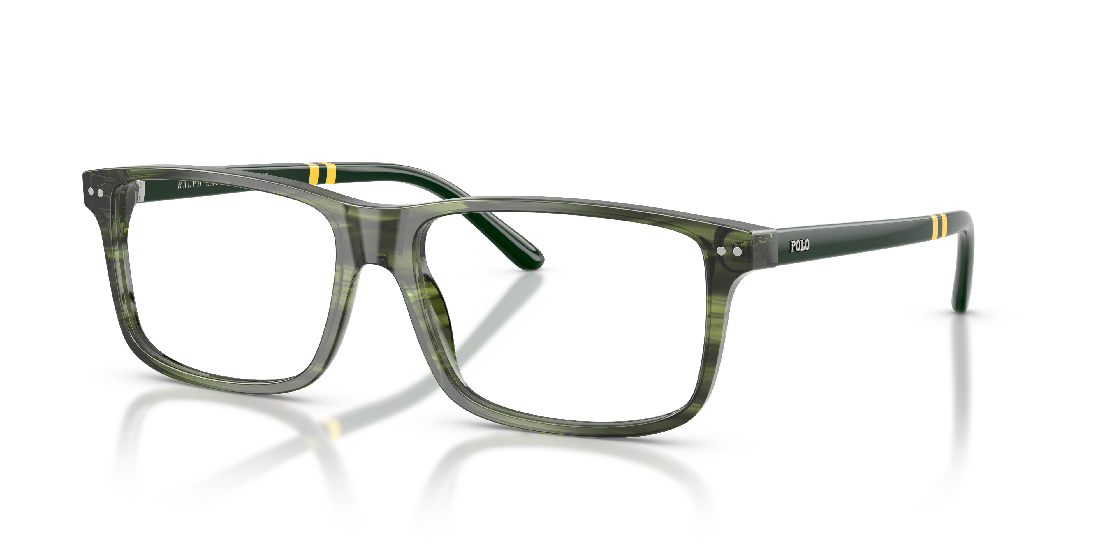 Polo by Ralph Lauren PH2296 - Shiny Striped Green, back view #Colour_Shiny Striped Green