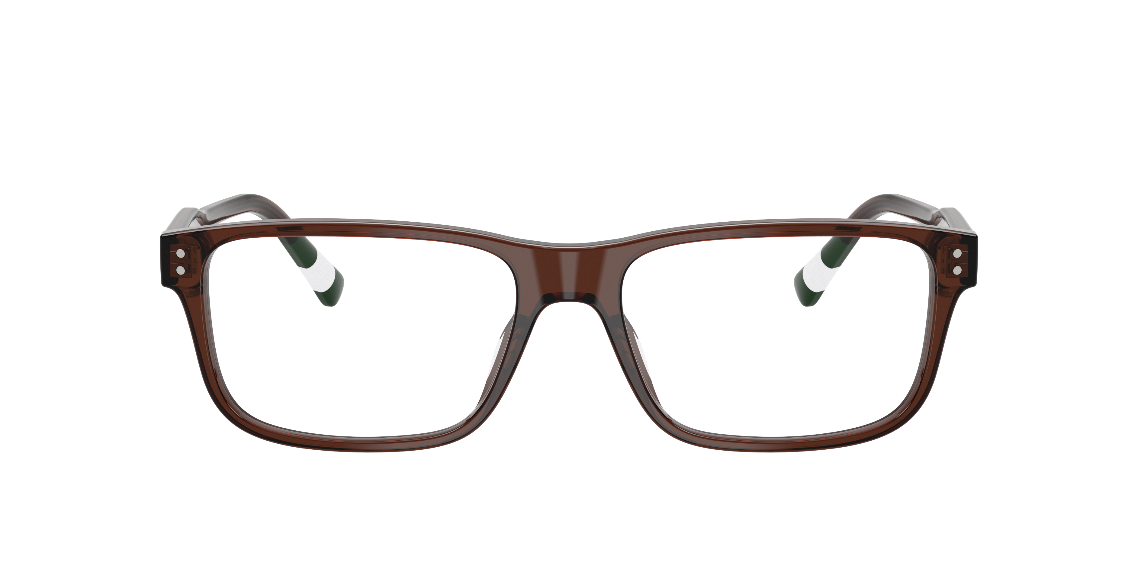 Polo by Ralph Lauren PH2302U - Shiny Transparent Brown, front view #Colour_Shiny Transparent Brown