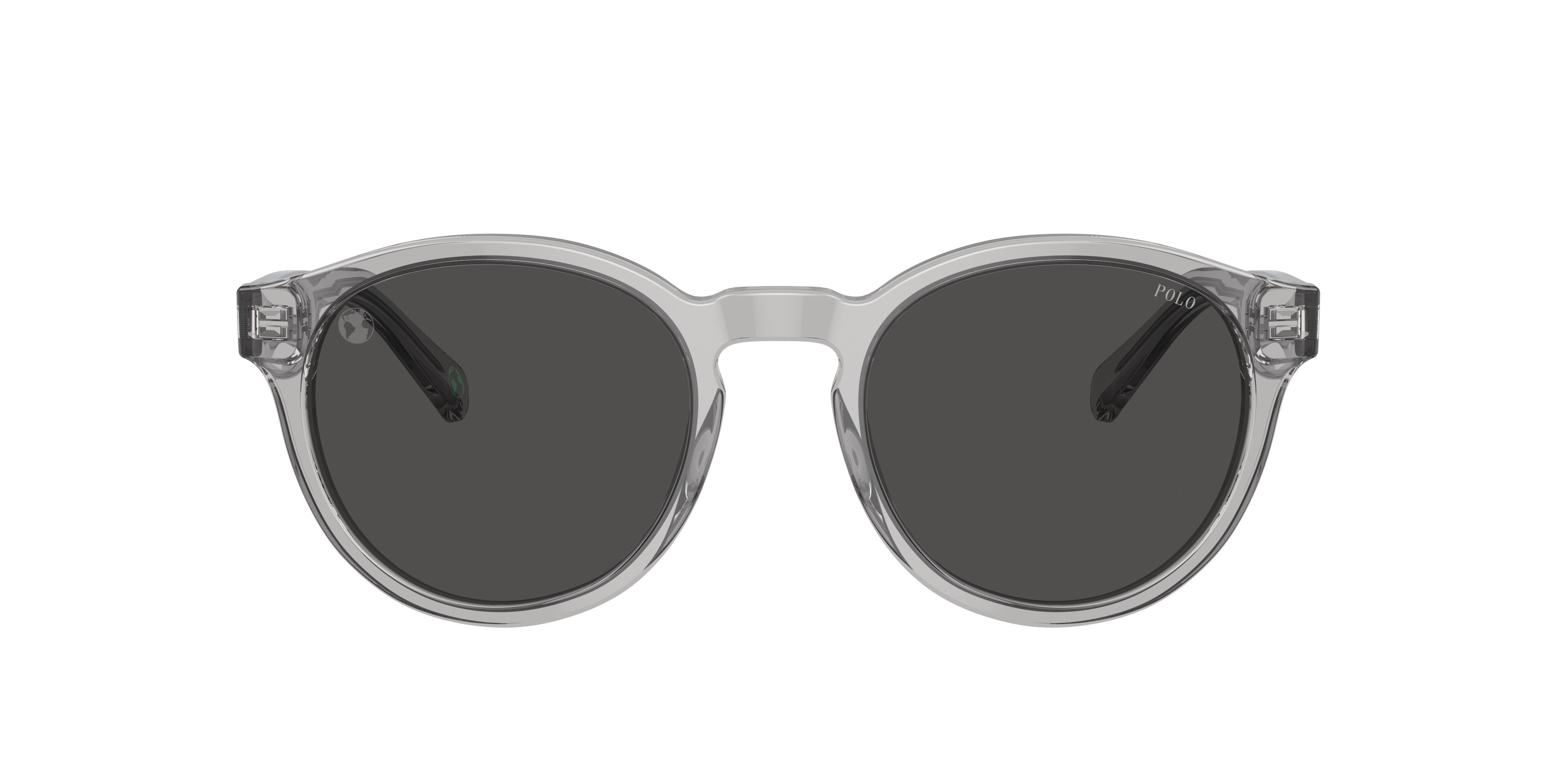 Polo by Ralph Lauren PH4192 - Shiny Transparent Grey, front view #Colour_Shiny Transparent Grey