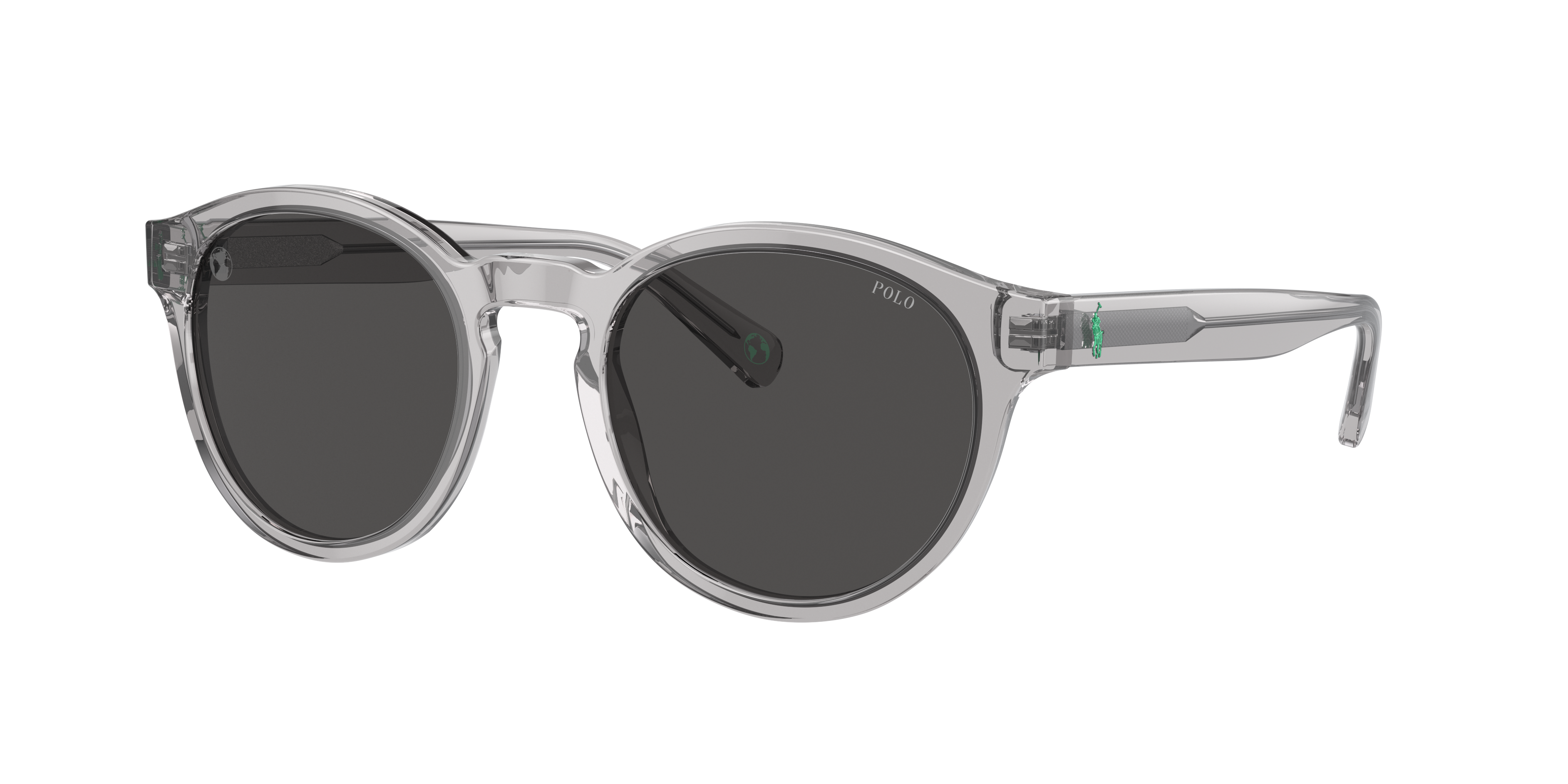 Polo by Ralph Lauren PH4192 - Shiny Transparent Grey, side view #Colour_Shiny Transparent Grey