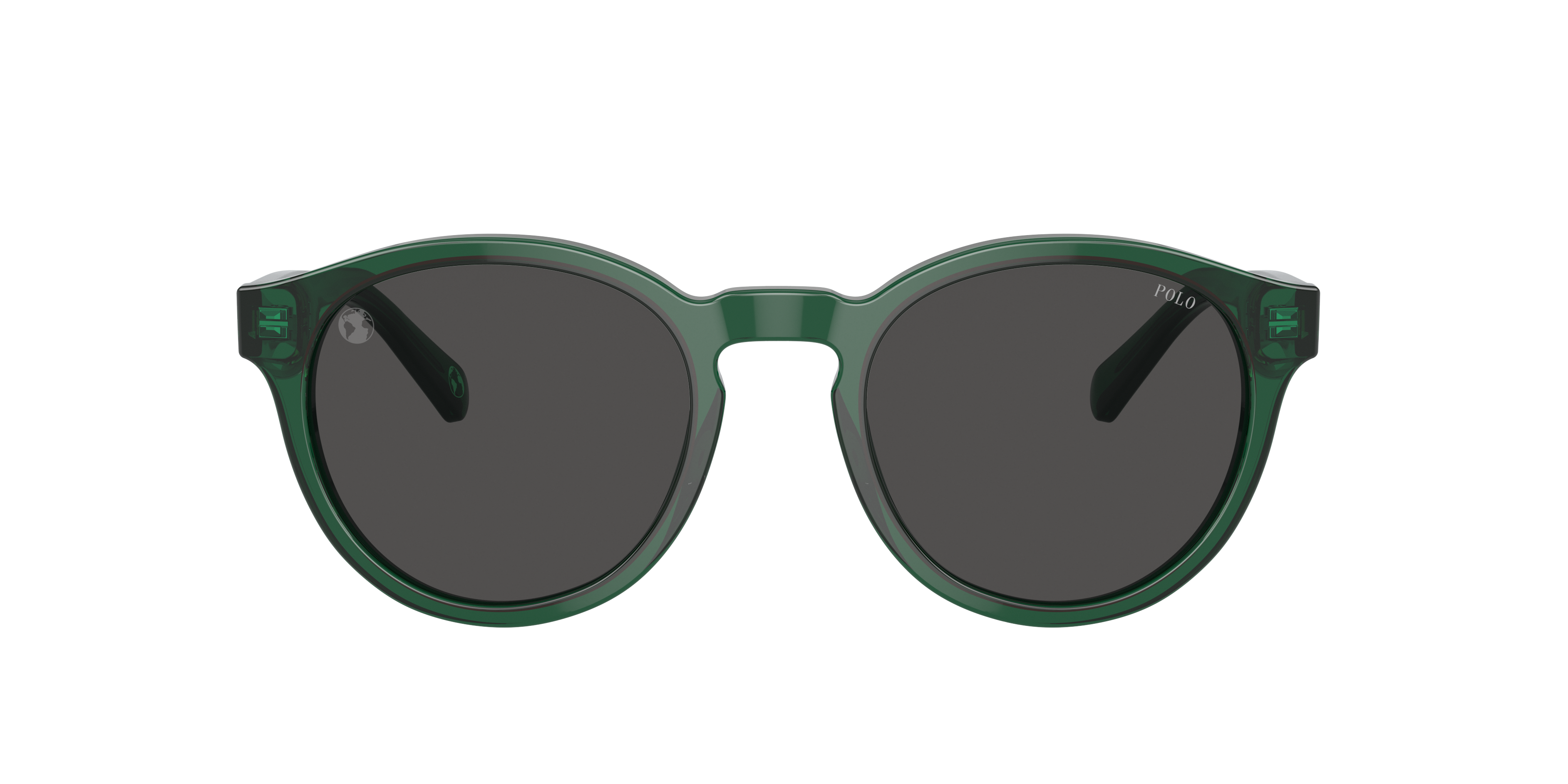 Polo by Ralph Lauren PH4192 - Shiny Transparent Green, front view #Colour_Shiny Transparent Green