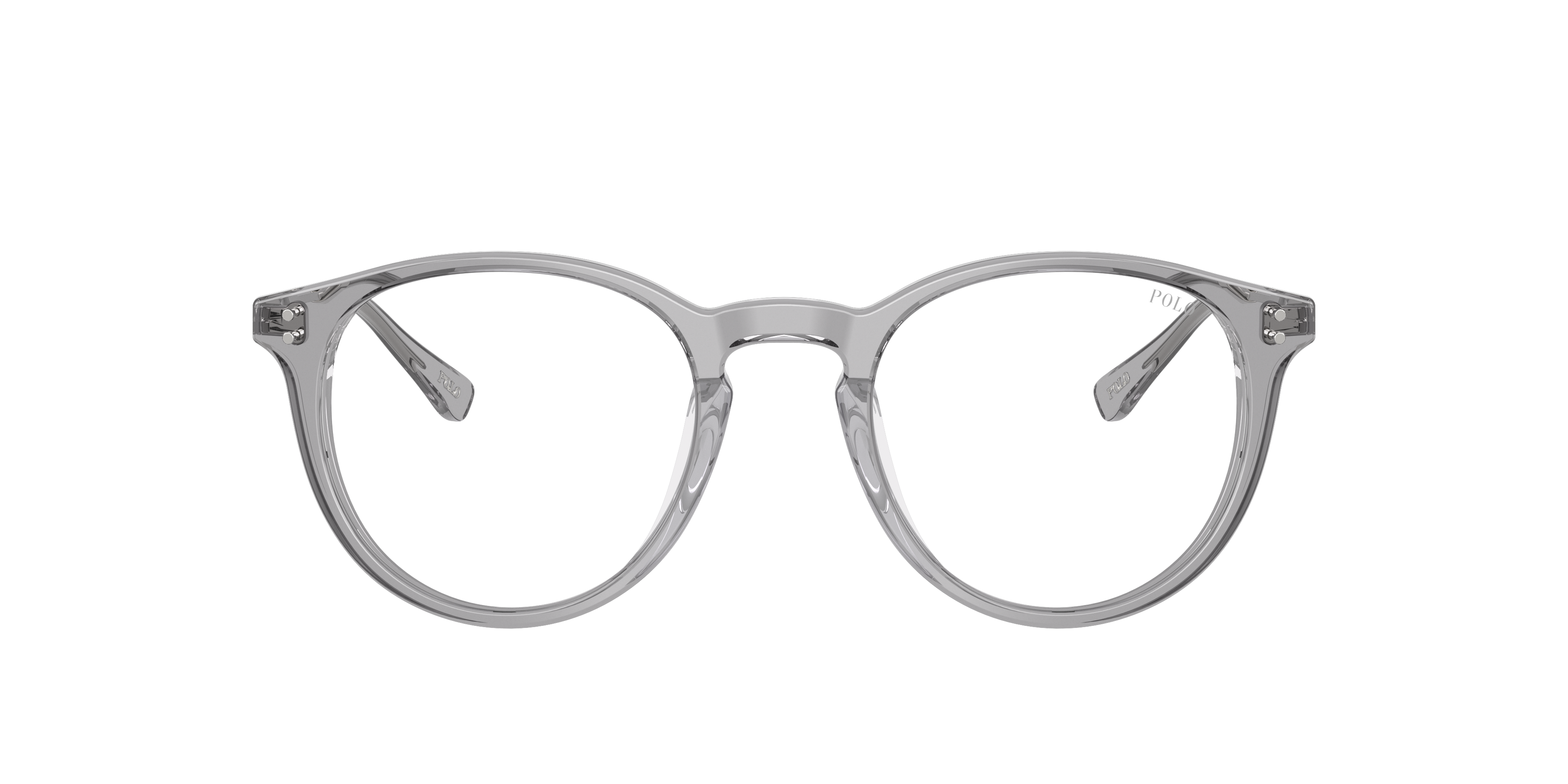 Polo by Ralph Lauren PH4239U - Shiny Transparent Grey, front view #Colour_Shiny Transparent Grey