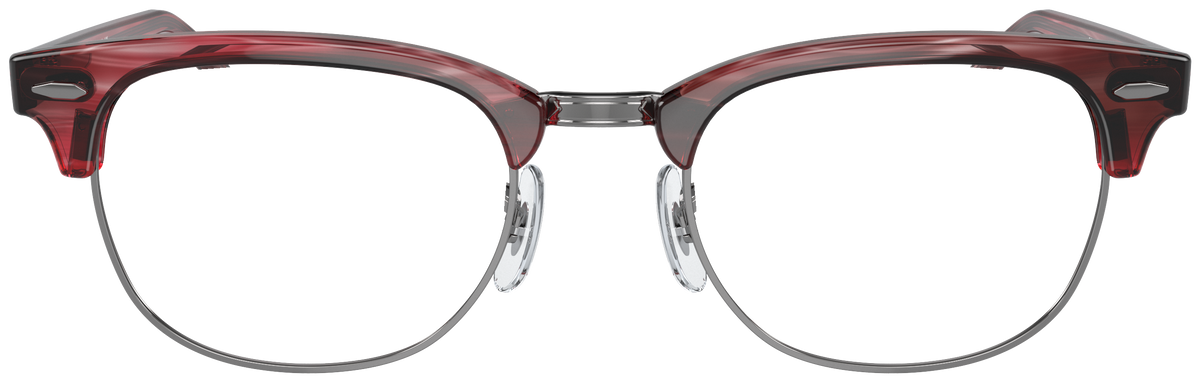 Ray-Ban Clubmaster RB5154 in Striped Red, front view #Colour_Striped Red (8376)